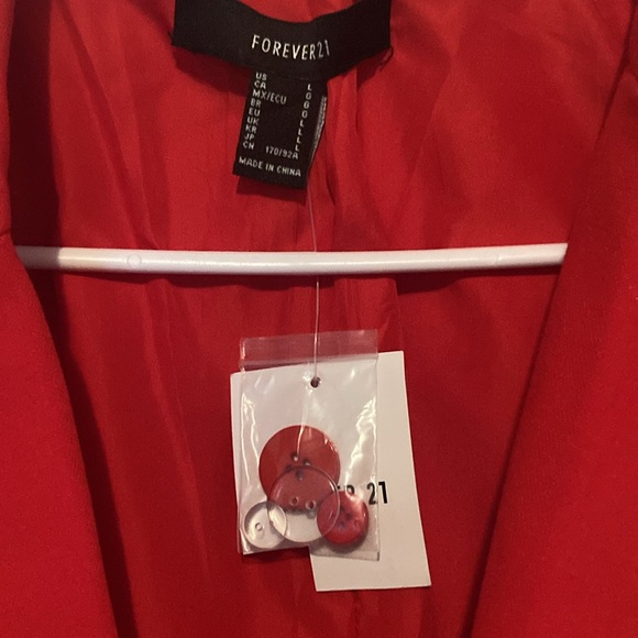 Forever 21 red blazer jacket - Picture 3 of 13